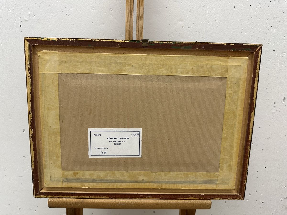Dipinti: Original Ölgemälde "Mare" von Aggero Giuseppe Torino. – Usato da Ebikon venduto da Gaenggeliwaar 4