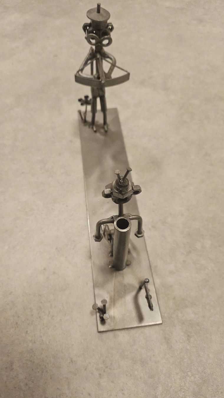 Figuren: statuette soudure tireur à l'arbalète – Gebraucht aus Sornetan von T.a333 1
