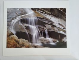 Grosse orig. Kunstotografie Wasserfalls Schöllenen  Uri Nr 7