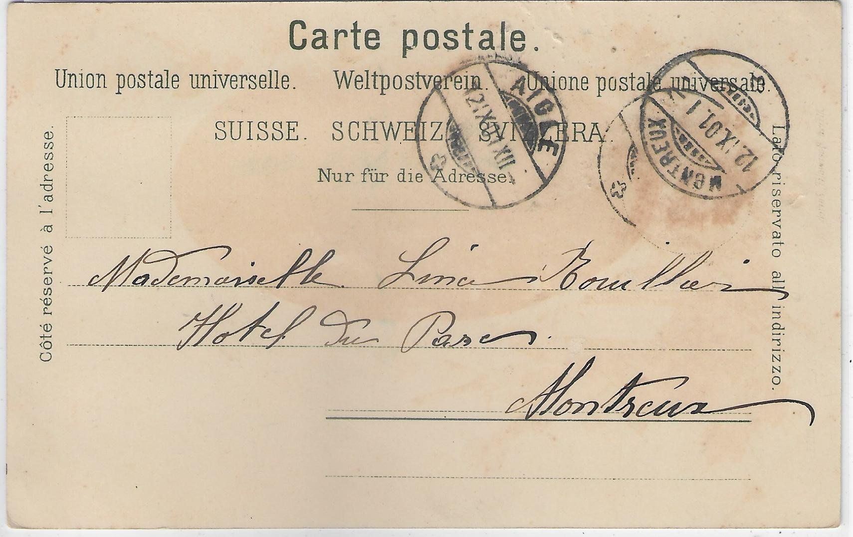 Cartoline postali: Souvenir de Aigle - Litho – Usato da Ettingen venduto da Kartenplanet 1