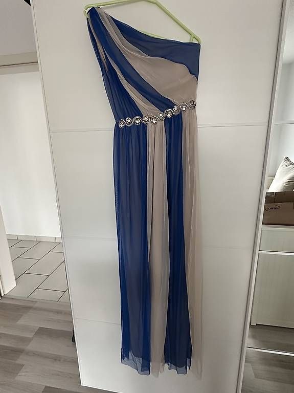 Vestiti: Abendkleid one shoulder, griechisch blau-beige – Usato da Würenlingen venduto da iva_y2q7 2