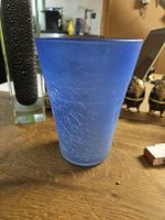 Blaue Glasvase, Murano Stil, zeitlos schönes Design! (S2)