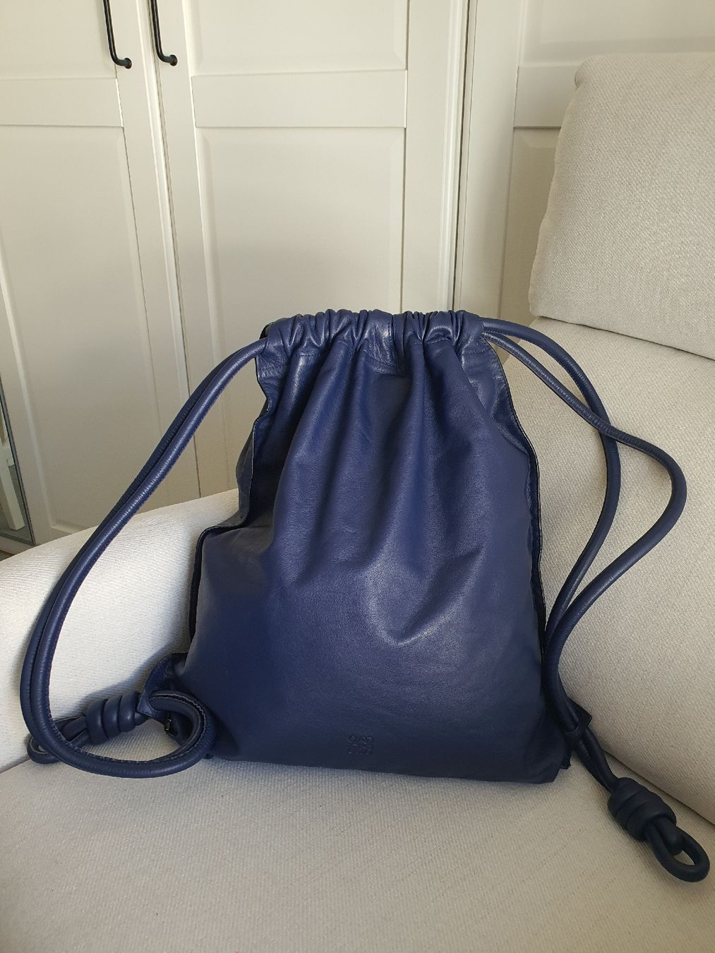 Loewe Borse: Loewe Backpack Leather Blue Used  – Nuovo (secondo la descrizione) da Genève venduto da gvokiii 1