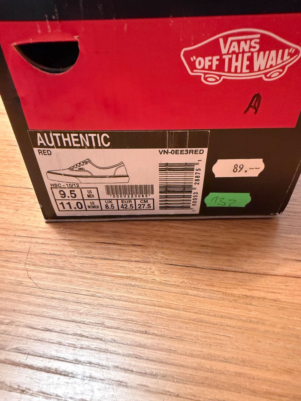 Vans Scarpe da uomo: VANS Authentic red size EU 42.5 – Nuovo e nell'imballaggio originale da Pedrinate venduto da ale_7kyv 1