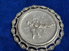 Brosche mit Engel 900 Silber