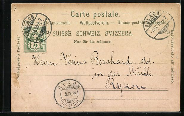 Cartoline postali: Litho Vierwaldstättersee, Uferpartie un – Usato da Berlin venduto da bartko-reher 1