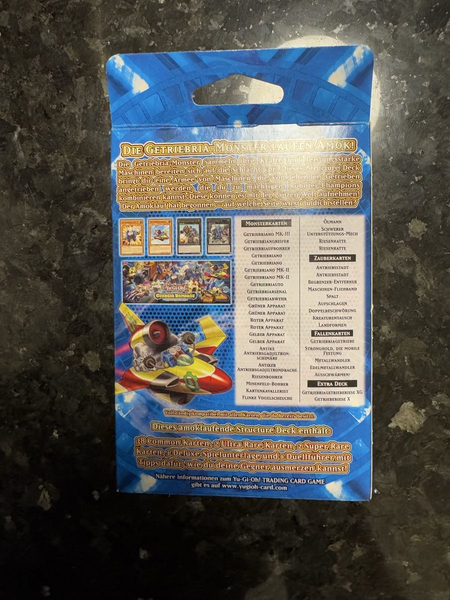 Yugioh Cartes à collectionner: YU-GI-OH - STRUCTURE DECK - GEARGIA RAMPAGE - DE – Neuf avec emballage d'origine à Emmenbrücke par paj_q8wx 1