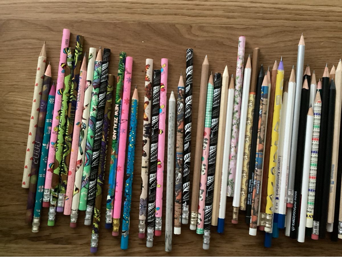 Bleistifte, Farbstifte & Kreide: Grosse Sammlung Werbebleistifte, über 150 Stück – Neu (gemäss Beschreibung) aus Schüpfheim von W010 3