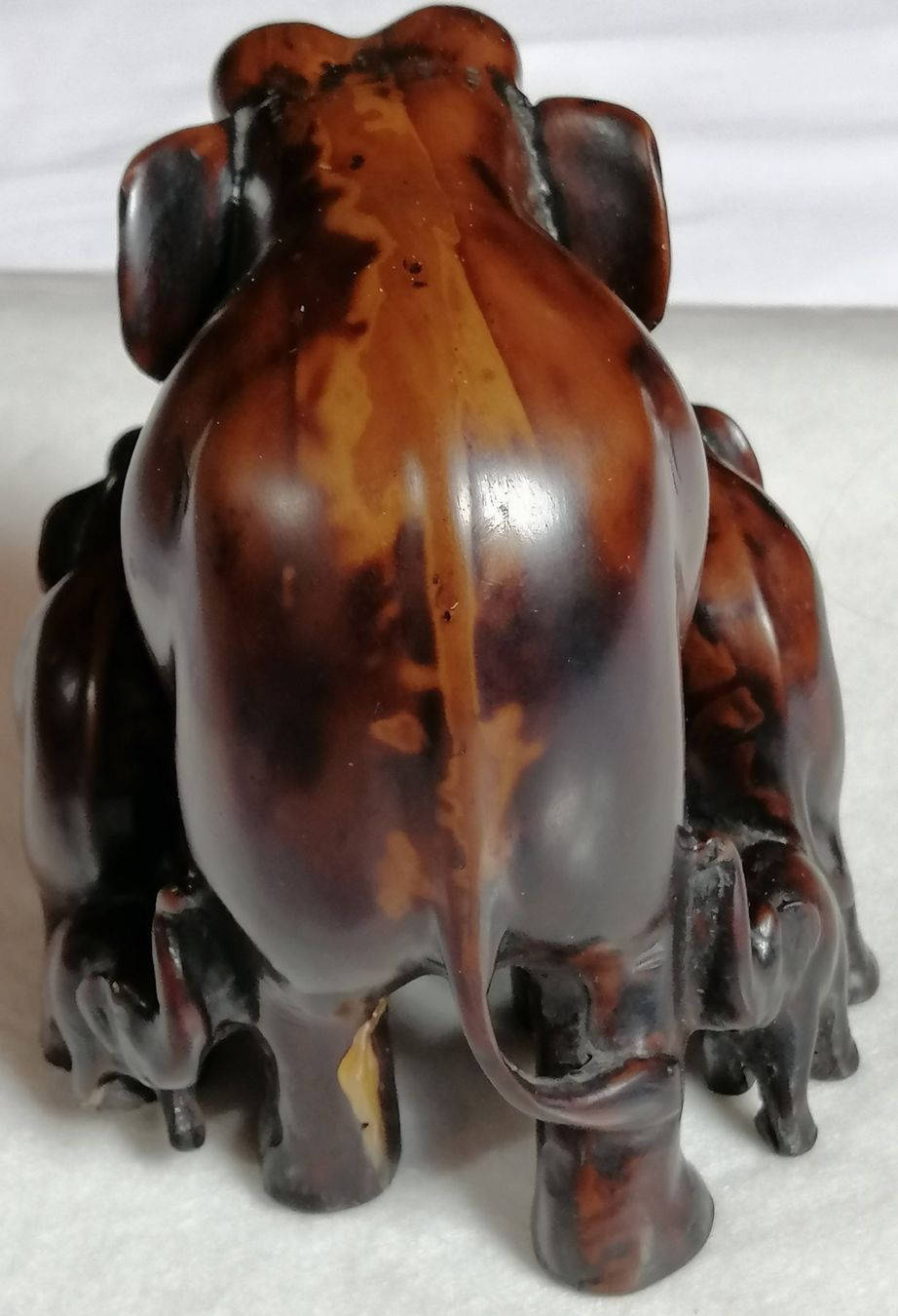 Statuette: Elefanten Kunstharz - Siebenköpfige Elefantengruppe – Usato da Oberriet SG venduto da Atir47 4