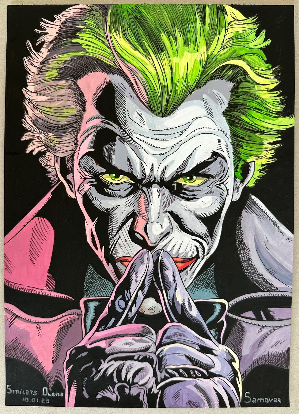 Dipinti: Strilets: Joker, handgemaltes ORIGINAL, signiert – Nuovo (secondo la descrizione) da Meilen venduto da Smgdesign