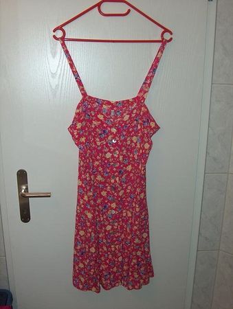 Neuw. Sommerkleid - rosa mit Blumen - Gr. 40