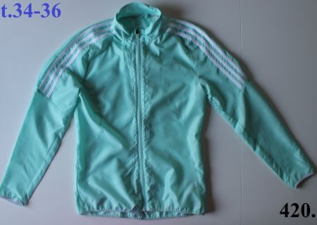 Veste Adidas verte claire   t. 34-36