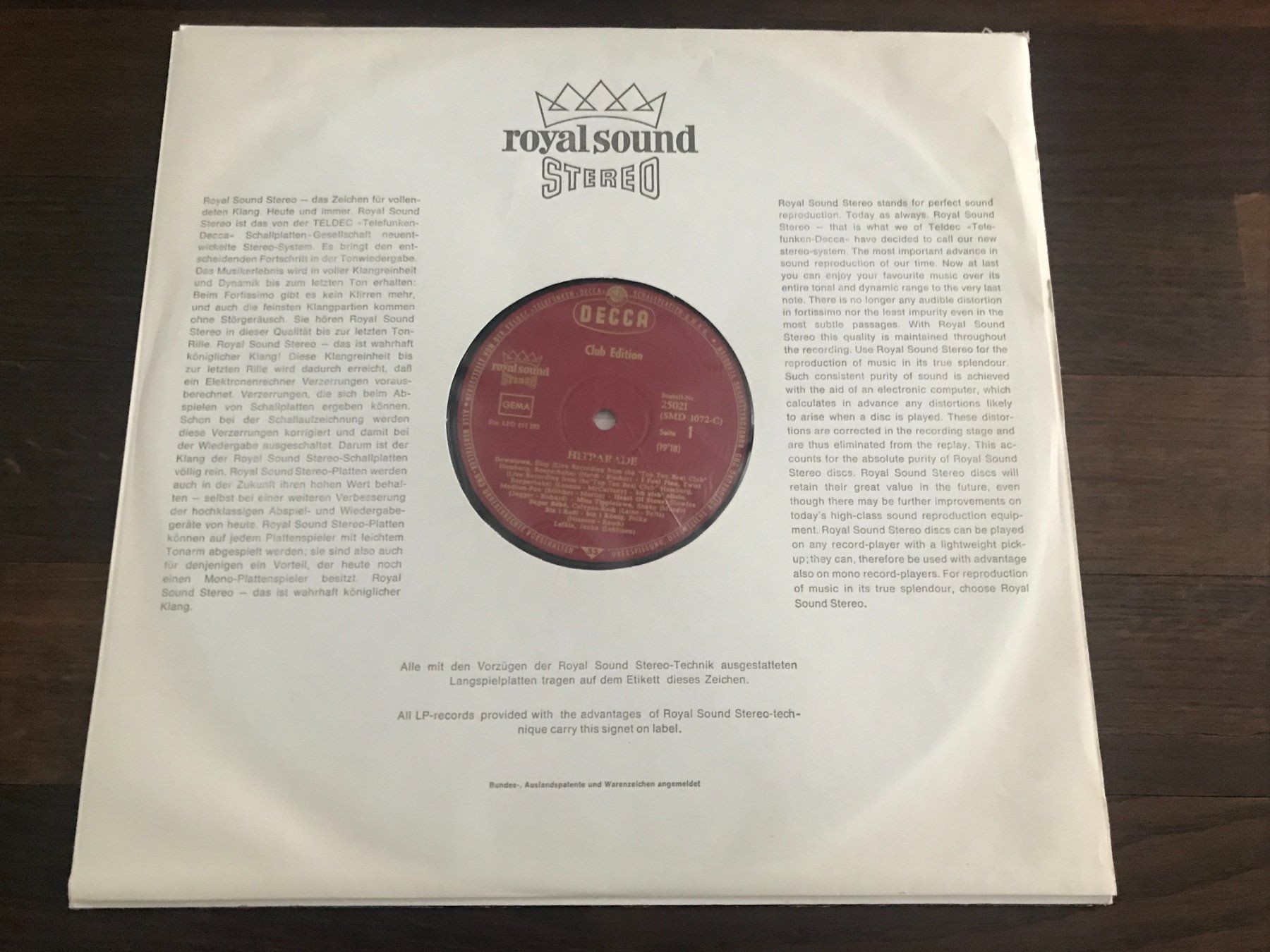 Dischi in vinile: Hit-Parade - ROLLING STONES, I. BOND, R. ORBISON - Ex Libris – Usato da Buchs AG venduto da Archie 2