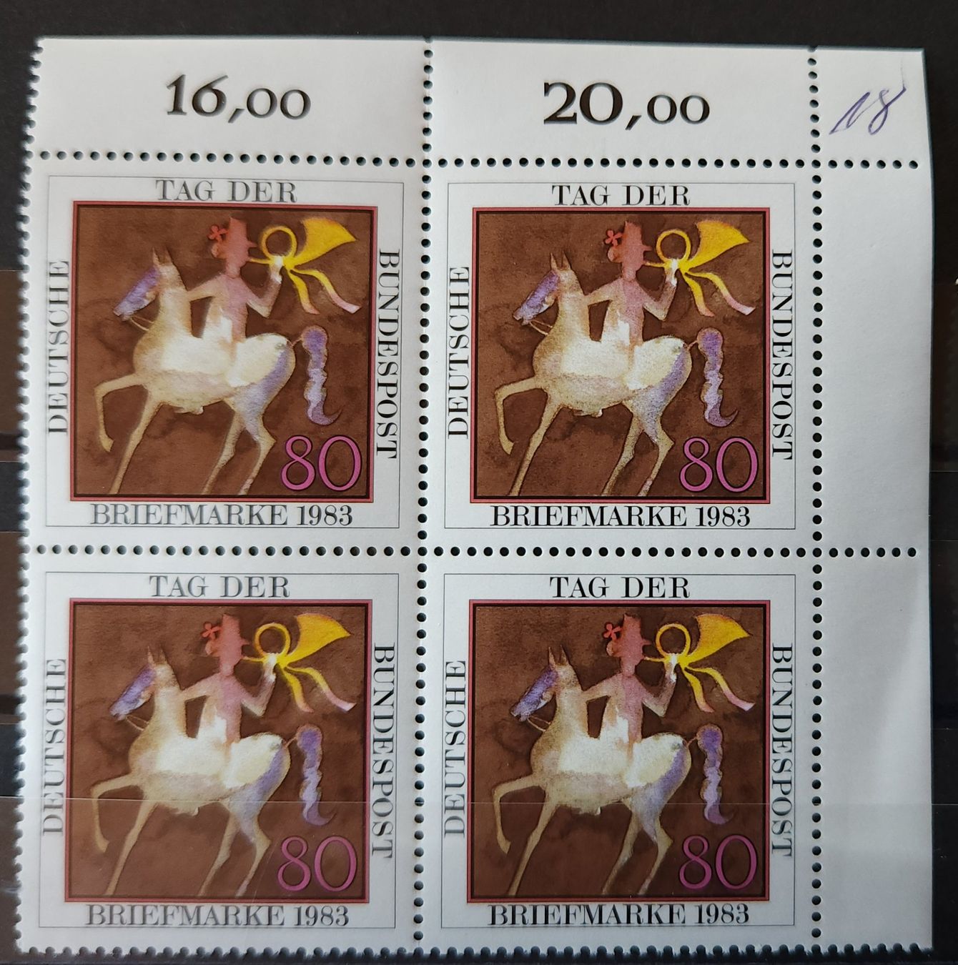 Tutti i francobolli: Deutschland-Mi 1192 Viererblock (3) ** – Nuovo e nell'imballaggio originale da Hittnau venduto da stamps_and_coins