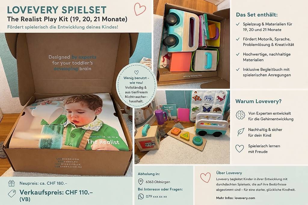 Spielzeuge: Lovevery Play Kit "The Realist"  – Gebraucht aus Obbürgen von Comanche7