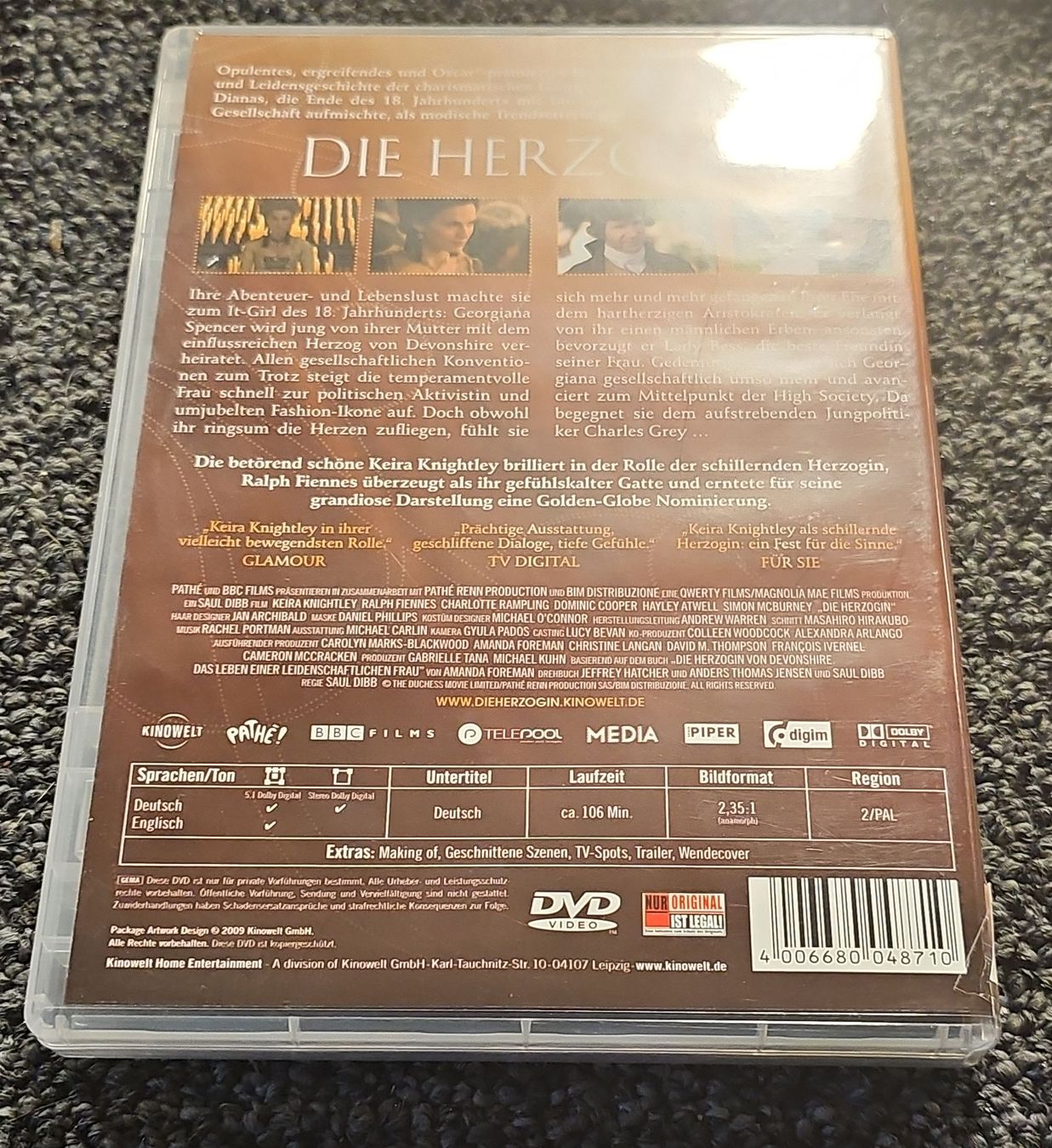 Tutti i DVDs: Die Herzogin (23537) – Usato da Ruswil venduto da jan_bxl5 1