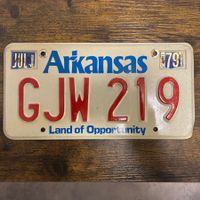 🇺🇸 1979 Vintage U.S. Autoschild - Arkansas GJW 219
