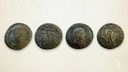 Duo Monnaies Romaines - Constans & Constantin II (Nicomédie)