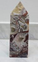 Mexikanischer Crazy Lace Achat Obelisk 358g