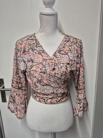 Seidenbluse Bigg Bull Gr. M-L One Size, zum binden