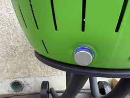 LotusGrill XXL Holzkohlegrill grün gebraucht Zustand