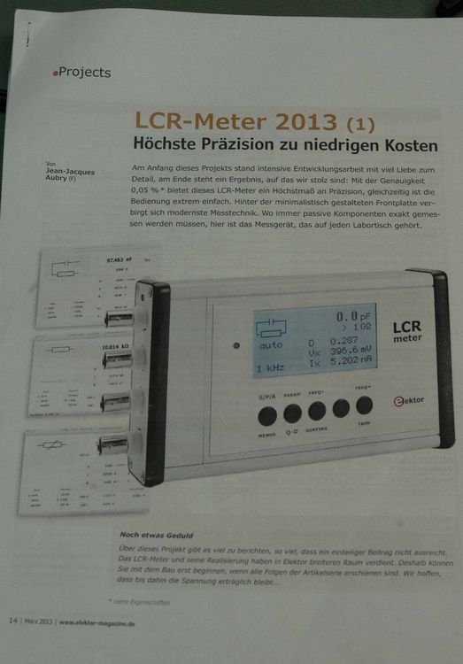 LCRMeter 2013 (Elektor) Kaufen auf Ricardo