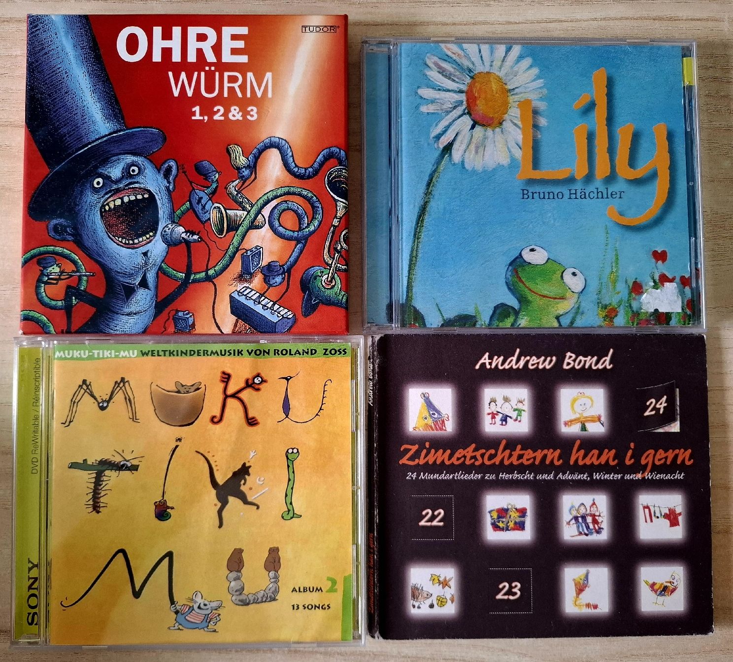 CDs: CDs Kinderlieder Sammlung 4 Stck. gute Zustand – Gebraucht aus Winterthur von Moonwomen