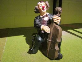 Clown Figur Der musikalische Cellospieler ohne OVP