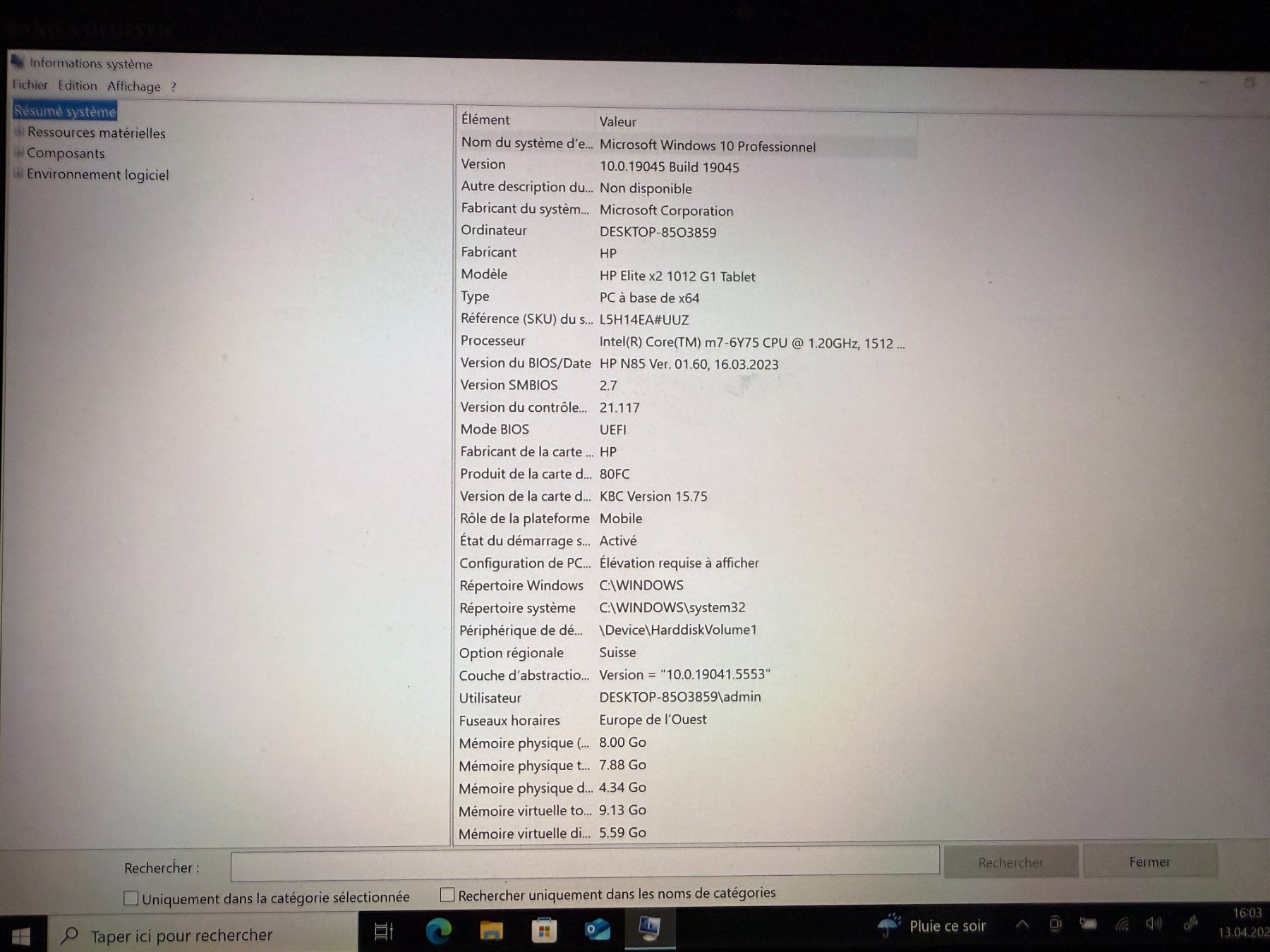 Hewlett Packard Tablet PC: HP Elite X2 G1 avec Windows 10 Pro – Usato da Founex venduto da MaevaMatahi 3