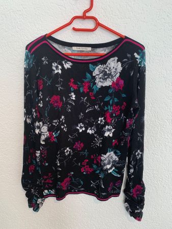 Betty Barclay Pullover Blumen schwarz pink Gr. 36 / S
