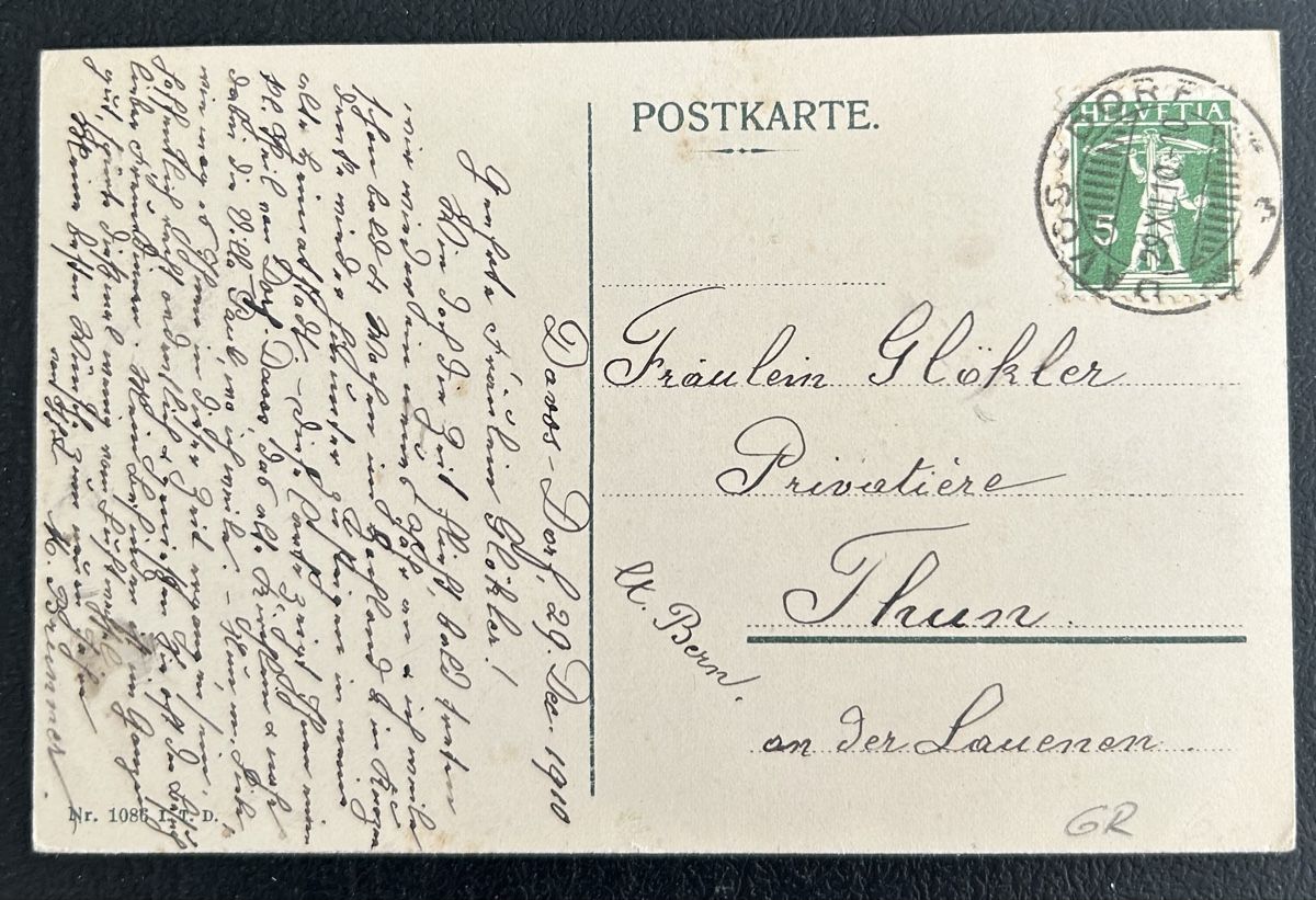 Cartes postales: Davos Dorf im Winter  – D'occasion à Horw par Tellbub 1