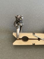 XL Panther Panthère Markasiten Ring Rg53 imposant edel