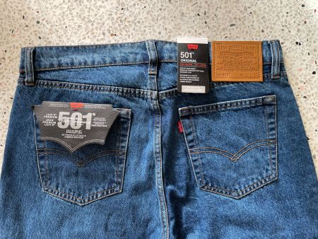 Levi's 501 Original Jeans W32 L32 Straight Leg neu
