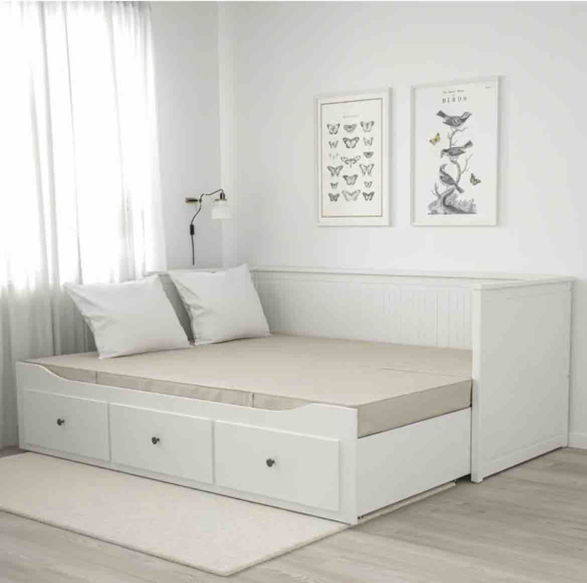 Ikea Letti: Lit IKEA extensible, blanc en bois, – Nuovo (secondo la descrizione) da Fribourg venduto da tabb100 1