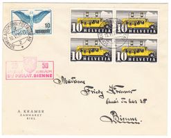 Lettre de Bienne BPA A262 pour Bienne le 10.VI.39