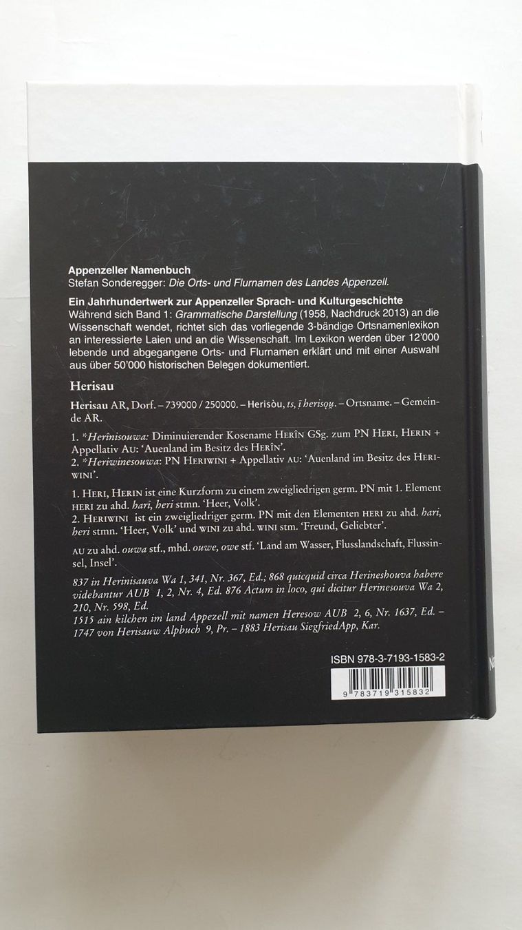 Libri: Appenzeller Namenbuch – Usato da Goldach venduto da armando_r 4