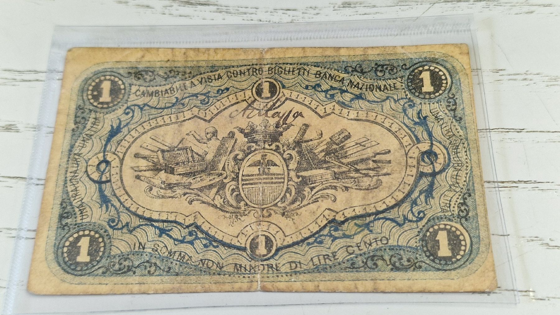 Banconote: Banknote Italien 1871 – Usato da Herisau venduto da Antiques.AR 1