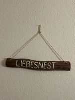 Deko Holzschild LIEBESNEST 
