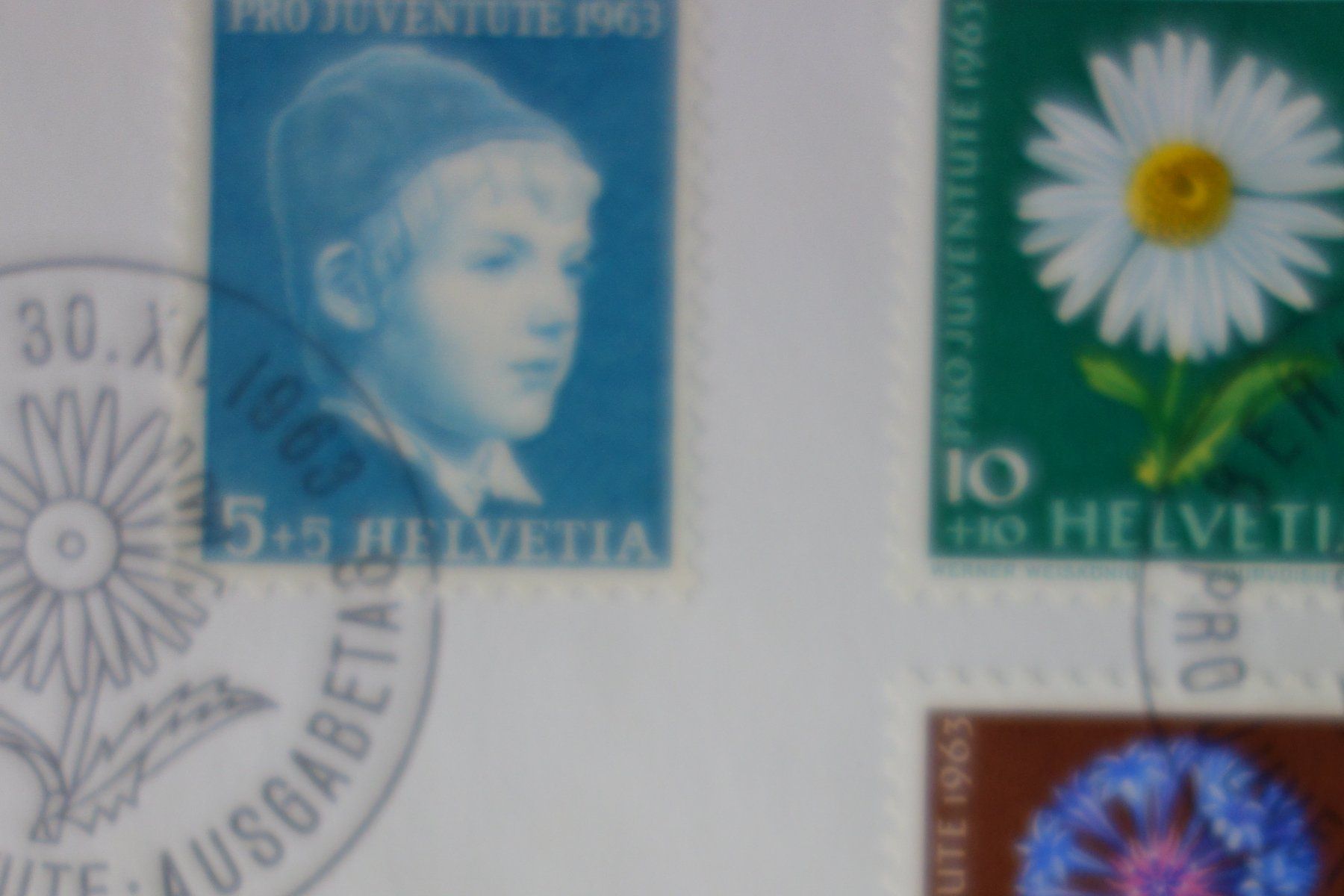 Buste & buste per spedizione: Briefmarken Couvert Pro Juventute 1963 – Usato da Schachen b Herisau venduto da Locophon 3