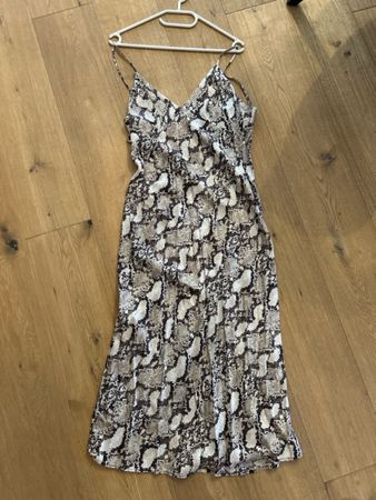 Schlangenoptik Schlangenmuster Kleid H&M Grösse S 36