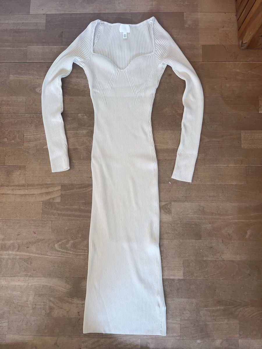 H&M Kleider: Weisses langes Kleid – Neu (gemäss Beschreibung) aus Stäfa von jo1735