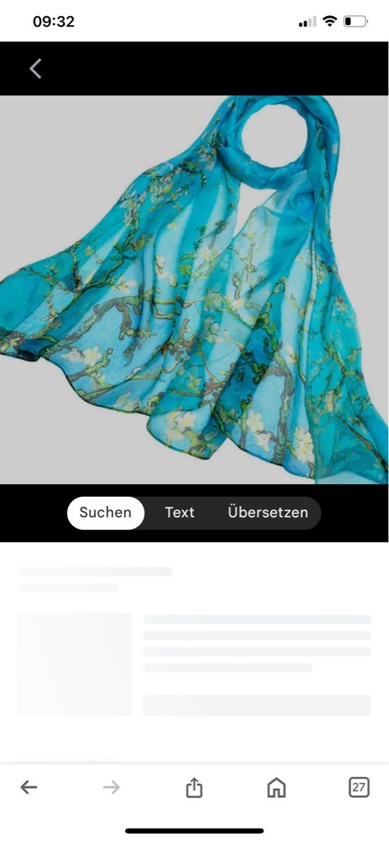 Foulard & Sciarpe: Seidentuch Van Gogh "Mandelblüte" neu – Nuovo e nell'imballaggio originale da Neerach venduto da VintageBox 3
