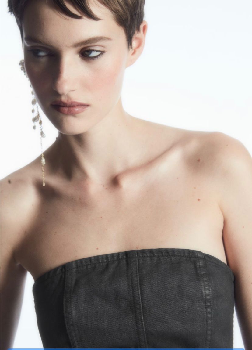 Cos Top: WoW COS Denim Bustier - neuwertig - – Nuovo (secondo la descrizione) da Jona venduto da vanessasupermarket20 2
