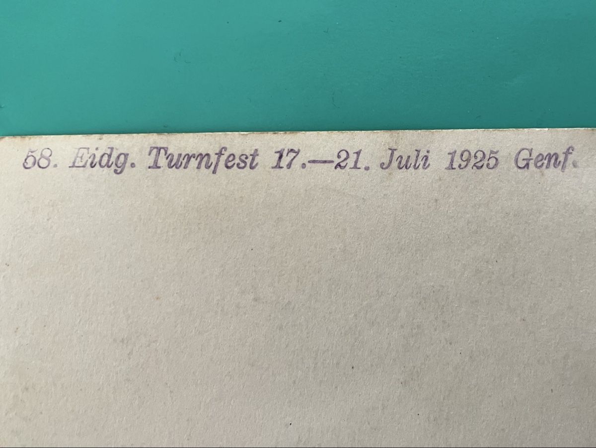 Cartes postales: 2 Ansichtskarten Eidg. Turnfest 17.-21. Juli 1925 Genf – D'occasion à Bauma par Baumer71 2