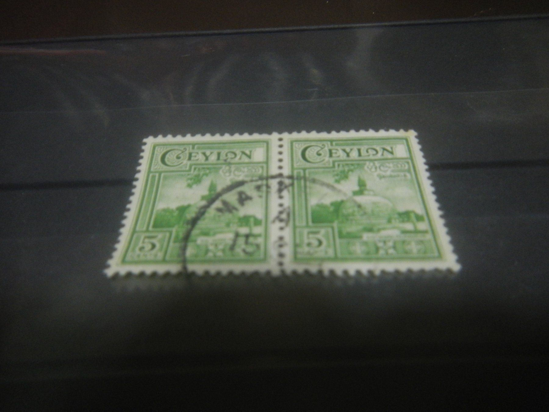 Tutti i francobolli: Briefmarken Ceylon 5cent 2er – Usato da Bronschhofen venduto da happynews2018 2