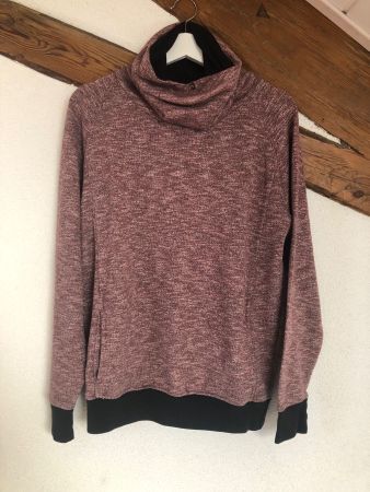 SMOG Pull à col pour Homme Taille M Prune Rose Foncé mélangé