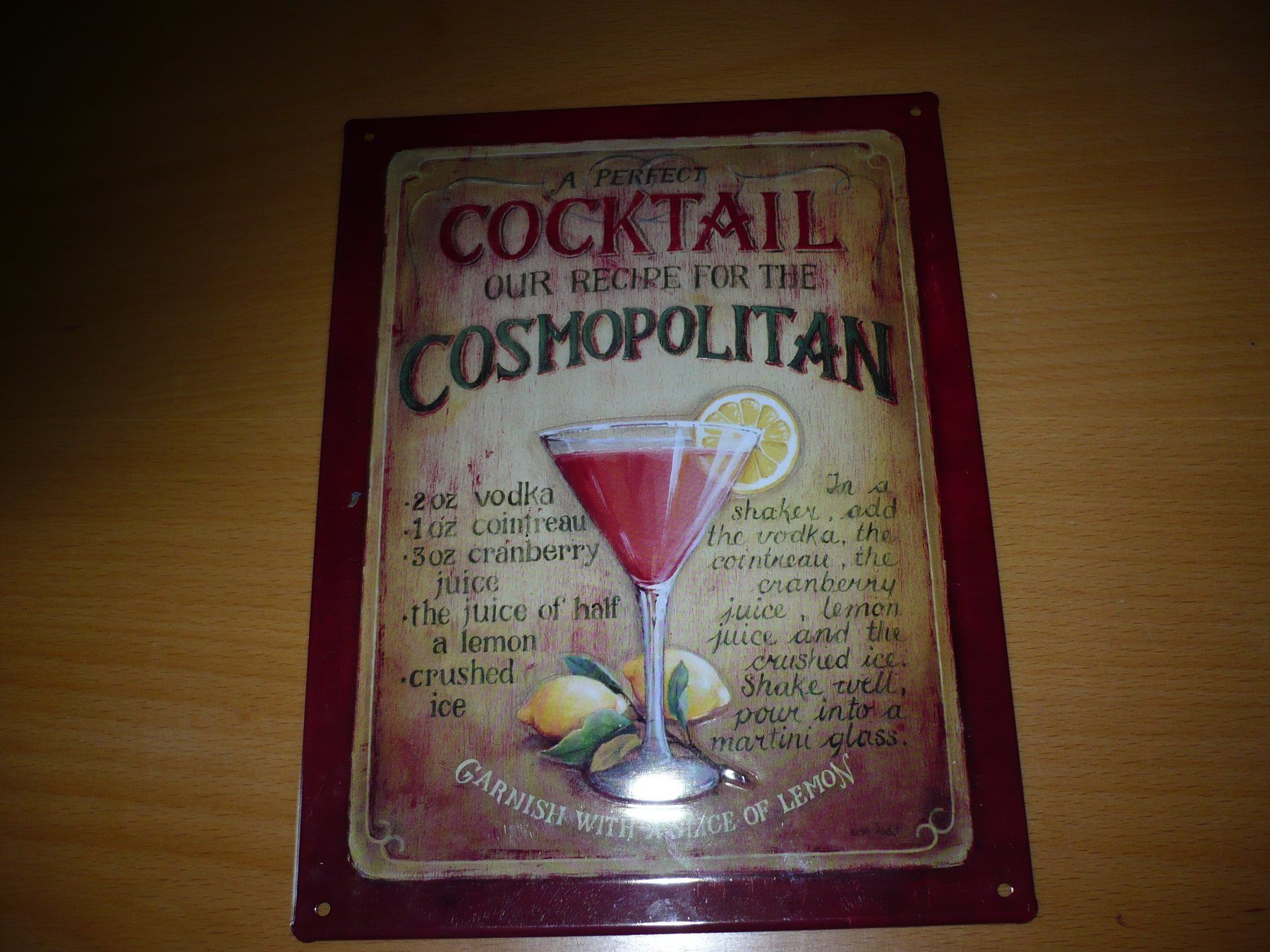 Insegne: 4 Blechschilder "Cocktails" NEU – Nuovo (secondo la descrizione) da Merzligen venduto da Marthe22 1