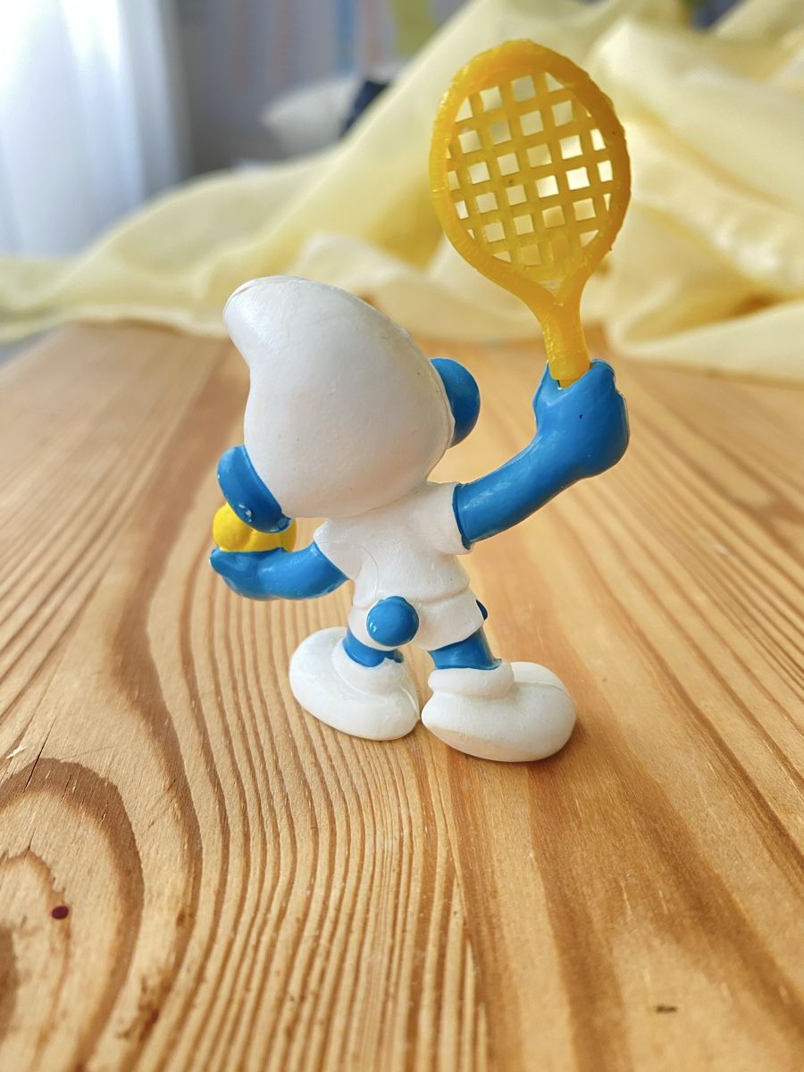 Statuette: Schlumpf Tennisspieler – Usato da Fehraltorf venduto da Marian4 1