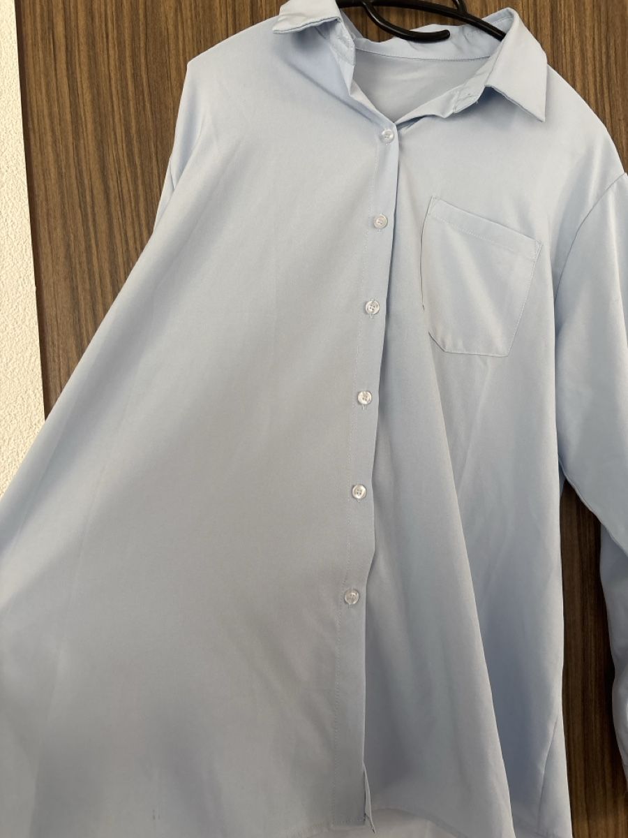 Shein Camicette: Hemd Shein hellblau Langarm Polyester Grösse M neuwertig – Nuovo (secondo la descrizione) da Mels venduto da scn_98jw 2