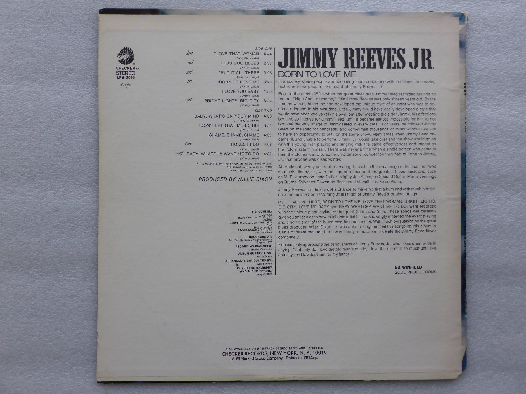 Dischi in vinile: VINYL  LP  JIMMY REEVER JR. – Usato da Küssnacht am Rigi venduto da Sunnestrahl 3